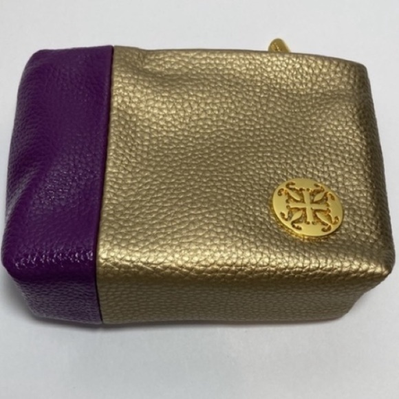 Rustic Cuff Purple and Gold Duo with Pouch - Picture 5 of 8